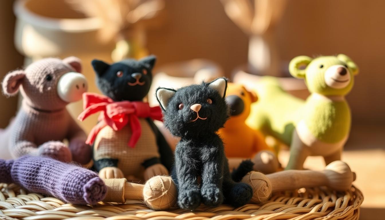 Biodegradable cat toys